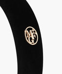KIDS W CIRCLE LOGO HAIR BAND IN BLACK image 3