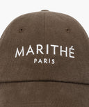 REGULAR LOGO BRUSHED COTTON COVERED CAP IN CHARCOAL GREY image 3