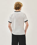 AEROCOOL CRACK CLASSIC LOGO RINGER TEE IN WHITE image 3