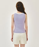 W LAYERED SLEEVELESS IN LAVENDER image 3
