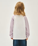 KIDS BEAR RAGLAN LONG SLEEVE TEE IN LIGHT PURPLE image 3