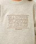 KIDS DOODLE CLASSIC LOGO JOGGER SET-UP IN OATMEAL image 3