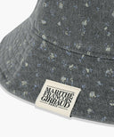 CLASSIC LOGO FLOWER BUCKET HAT IN WASHED BLACK image 3