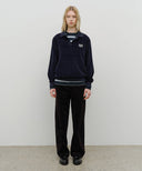 W SEMI-WIDE CORDUROY PANTS IN BLACK image 5