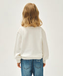 KIDS CITRON KNIT PULLOVER IN IVORY image 3