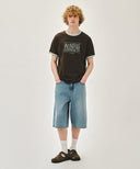 M BERMUDA DENIM PANTS IN LIGHT BLUE image 9