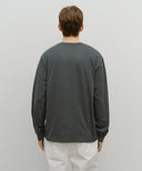 CLASSIC LOGO LONG SLEEVE IN CHARCOAL GREY image 3