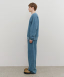 GARMENT DYED SWEAT PANTS IN BLUE image 9