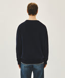 CLASSIC LOGO KNIT PULLOVER IN NAVY