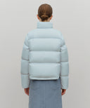 W BASIC CROP DOWN JACKET IN MINT GREY image 3