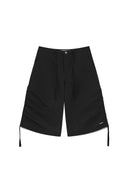 NYLON STRING HALF PANTS IN BLACK image 1