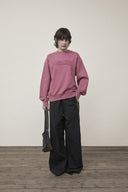 VINTAGE COLOR DYING LOGO SWEATSHIRT IN PINK image 19
