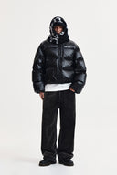 SMALL LOGO VOLUME DOWN JUMPER FOR MEN IN BLACK image 18