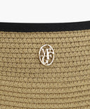 CIRCLE LOGO WIDE SUN VISOR IN BLACK image 4