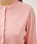 W BASIC KNIT CARDIGAN SETUP IN CORAL PINK image 4