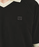 SMALL CLASSIC LOGO PK COLLAR POINT TEE IN BLACK image 4
