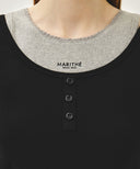 W LAYERED SLEEVELESS IN BLACK image 4