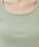 W REGULAR LOGO SLEEVELESS IN MINT image 4