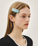 REGULAR LOGO ENAMEL HAIR PIN IN SKY BLUE image 4