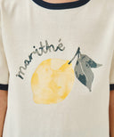 KIDS CITRON RINGER TEE IN IVORY image 4