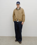 GRAPHIC EMBROIDERY COTTON BOMBER JACKET IN BEIGE image 4
