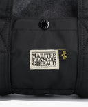 MARITHE X ALPHA INDUSTRIES CLASSIC LOGO NYLON DUFFLE BAG IN BLACK image 4