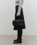 CLASSIC LOGO SQUARE MEDIUM TOTE BAG IN BLACK image 4
