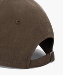 REGULAR LOGO BRUSHED COTTON COVERED CAP IN CHARCOAL GREY image 4