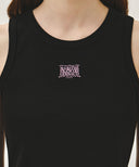 W RIBBON CLASSIC LOGO SLEEVELESS IN BLACK image 4