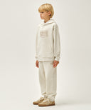 KIDS CLASSIC LOGO SWEAT PANTS IN OATMEAL image 4
