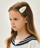 KIDS W TRIANGLE HAIR PIN 2PACK IN IVORY image 4