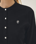 W BASIC KNIT CARDIGAN SETUP IN BLACK image 4