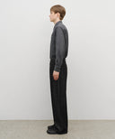 M WIDE RAW DENIM PANTS IN BLACK image 4