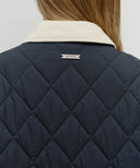 CORDUROY COLLAR QUILTED JACKET IN NAVY image 4