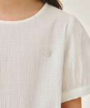 KIDS W PEPLUM BLOUSE IN WHITE image 4