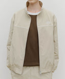 MARITHÉ SPORT NYLON TRACK ZIP-UP JACKET IN BEIGE image 4
