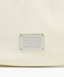 CLASSIC LOGO ROUND SHOULDER BAG IN LIGHT BEIGE image 4