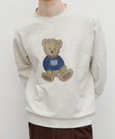 DOODLE BEAR SWEATSHIRT IN OATMEAL image 10