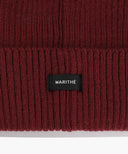 DOODLE BEAR BEANIE IN BURGUNDY image 4