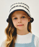KIDS CROCHET HAT IN IVORY image 4