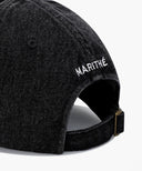 DOODLE BEAR CAP IN WASHED BLACK image 4