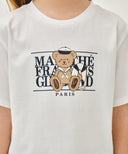 KIDS MARIN BEAR CLASSIC LOGO TEE IN LIGHT YELLOW image 9