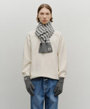 CLASSIC LOGO MUFFLER IN MELANGE GRAY image 4
