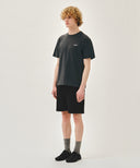 CLASSIC LOGO SWEAT SHORTS IN BLACK image 4