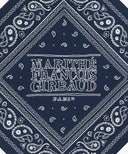 CLASSIC LOGO BANDANA SCARF IN NAVY image 3