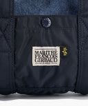 MARITHE X ALPHA INDUSTRIES CLASSIC LOGO NYLON DUFFLE BAG IN NAVY image 4