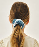 KIDS W LACE HAIR SCRUNCHIE IN BLUE image 4