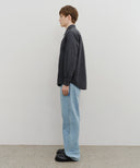 M HIGH STRAIGHT DENIM PANTS IN LIGHT BLUE image 4