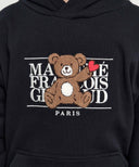 KIDS BEAR CLASSIC LOGO HOODIE IN NAVY image 4