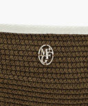 CIRCLE LOGO WIDE SUN VISOR IN IVORY image 4